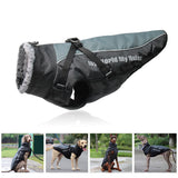 Winter Coat Waterproof Windproof Dog Jacket with Harness