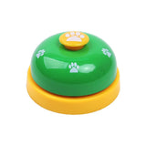 Pet Toy Training Bell Dog Cat Non-Skid Rubber Base Service Call Bell Footprint Ring