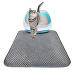 Waterproof Pet Cat Litter Mat Double Layer Litter Trapping Pads