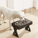 Dog Double Bowls Elevated Feeder