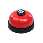 Pet Toy Training Bell Dog Cat Non-Skid Rubber Base Service Call Bell Footprint Ring