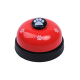 Pet Toy Training Bell Dog Cat Non-Skid Rubber Base Service Call Bell Footprint Ring