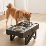 Dog Double Bowls Elevated Feeder