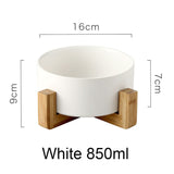 Fashion 850ml Pet Bowl Cat Dog Bowl Wooden