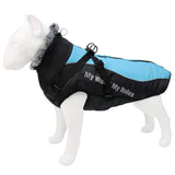 Winter Coat Waterproof Windproof Dog Jacket with Harness