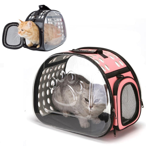 Pet Carrier Dogs Cat Folding Cage Collapsible Crate