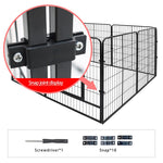 Heavy Duty Foldable Metal Indoor Outdoor Exercise Pet Fence Kennel for dogs