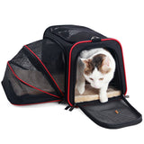 2 Sides Expandable Pet Dog Cat Carrier Airline Approved Kennel l