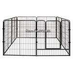 Heavy Duty Foldable Metal Indoor Outdoor Exercise Pet Fence Kennel for dogs