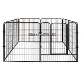 Heavy Duty Foldable Metal Indoor Outdoor Exercise Pet Fence Kennel for dogs