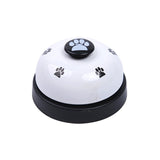 Pet Toy Training Bell Dog Cat Non-Skid Rubber Base Service Call Bell Footprint Ring