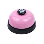 Pet Toy Training Bell Dog Cat Non-Skid Rubber Base Service Call Bell Footprint Ring