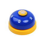 Pet Toy Training Bell Dog Cat Non-Skid Rubber Base Service Call Bell Footprint Ring