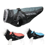 Winter Coat Waterproof Windproof Dog Jacket with Harness