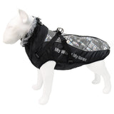 Winter Coat Waterproof Windproof Dog Jacket with Harness