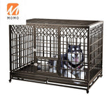 Big metal stainless steel heavy duty folding galvanized indoor kennel cages stackable dog cage