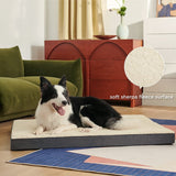 Rectangle Egg Crate Foam Dog Bed for Medium and Large Pets