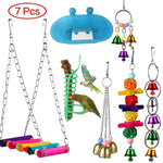 Combination Parrot Bird Toys Accessories Toy For Parrot Training Bird Toy Swing Ball Bell Standing