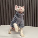 2022 New Hairless Cat Sweater Winter Fashion Thickening Warm Sphynx Clothes