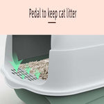 Pet Litter Box Fully Enclosed Spillproof Deodorant Cat Toiletl Large Capacity