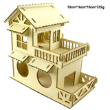 Hamster House Assembled Solid Wood Small Pet Climbing Frame Toy Hamster Accessories