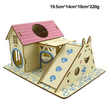 Hamster House Assembled Solid Wood Small Pet Climbing Frame Toy Hamster Accessories