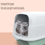 Pet Litter Box Fully Enclosed Spillproof Deodorant Cat Toiletl Large Capacity