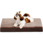 Rectangle Egg Crate Foam Dog Bed for Medium and Large Pets