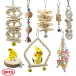 Combination Parrot Bird Toys Accessories Toy For Parrot Training Bird Toy Swing Ball Bell Standing