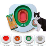 Pet Cat training Toilet Seat Pet Plastic litter Box Tray Kit