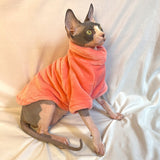 2022 New Hairless Cat Sweater Winter Fashion Thickening Warm Sphynx Clothes