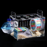 Acrylic two-story hamster cage luxury villa hamster nest pet nest