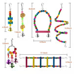 10 Pack Bird Parrot Toys Bird Swing Chewing  Hanging Hammock