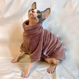 2022 New Hairless Cat Sweater Winter Fashion Thickening Warm Sphynx Clothes