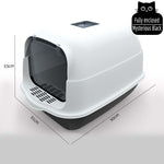 Pet Litter Box Fully Enclosed Spillproof Deodorant Cat Toiletl Large Capacity