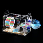 Acrylic two-story hamster cage luxury villa hamster nest pet nest