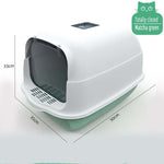 Pet Litter Box Fully Enclosed Spillproof Deodorant Cat Toiletl Large Capacity