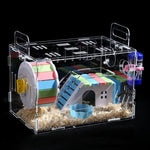 Acrylic two-story hamster cage luxury villa hamster nest pet nest