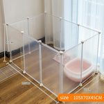 Portable Pet Playpen DIY Small Animals Metal Wire Crate