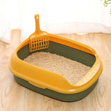 Removable And Easy To Clean Cat Litter Box Plastic Litter Tray Kitten Litter Pan