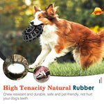 Strong Dog Toys For Aggressive Chewers Natural Rubber Dog  Treat Dispensery Medium Large Breed