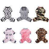 Winter Clothes Print Warm Jumpsuits Coat for Small Dogs Puppy  Cat Chihuahua Pomeranian