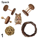 Hamster Chew Toy Set Natural Wood Guinea Pig Chew Toy