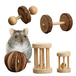 Hamster Chew Toy Set Natural Wood Guinea Pig Chew Toy