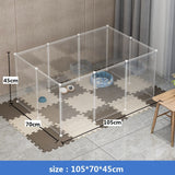 Portable Pet Playpen DIY Small Animals Metal Wire Crate