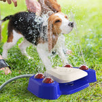 Garden Dog Water Fountain Step on Press Small Medium Large Dogs