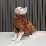 2022 New Hairless Cat Sweater Winter Fashion Thickening Warm Sphynx Clothes