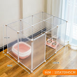 Portable Pet Playpen DIY Small Animals Metal Wire Crate