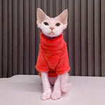 2022 New Hairless Cat Sweater Winter Fashion Thickening Warm Sphynx Clothes