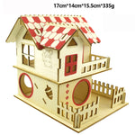 Hamster House Assembled Solid Wood Small Pet Climbing Frame Toy Hamster Accessories